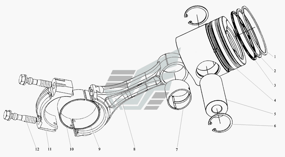M3400-1004000
                            PiSTON AND CONNECTiNG ROD