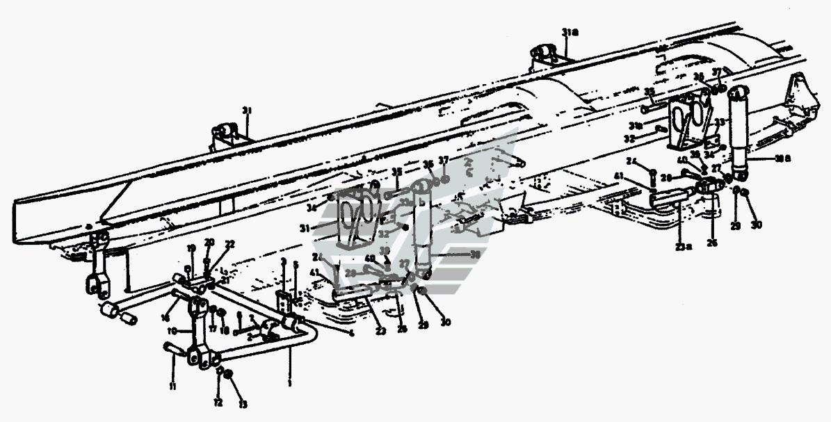 Передний стабилизатор поперечной устройвости и
                            амортизатор 8x4